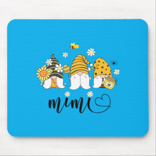 Mens Personalised Mimi Grandma Cute Gnomes And Mouse Pad