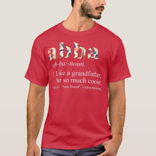 Mens Personalised Tie Die Cool Abba Like a Grandfa T-Shirt