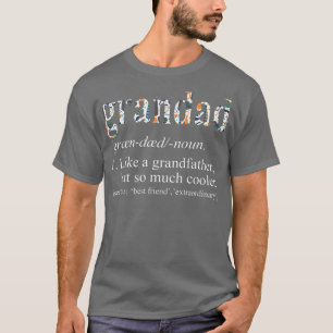 Mens Personalised Tie Die Cool Grandad Like a Gran T-Shirt