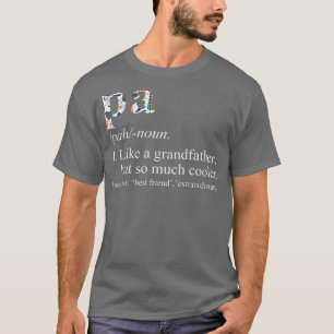 Mens Personalised Tie Die Cool Pa Like a Grandfath T-Shirt
