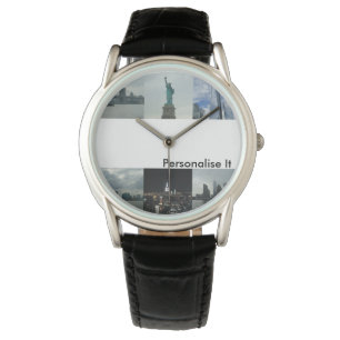 Mens Personalize It New York Custom Photo Watch