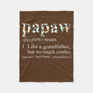 Mens Personalized Tie Die Cool Papaw Like a Fleece Blanket