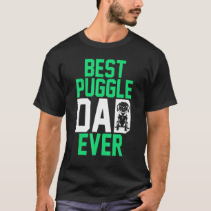 Mens Pet Owner Animal Dog Daddy Best Puggle Dad Ev T-Shirt