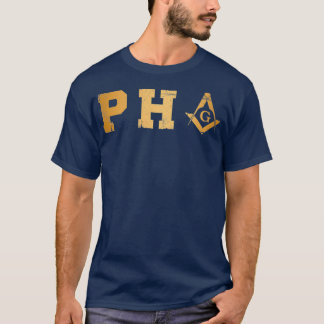 Mens PHA Freemason Prince Hall Mason  Masonic T-Shirt