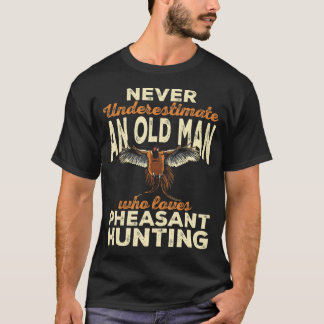 Mens Pheasant Hunting Upland Bird Hunting T-Shirt