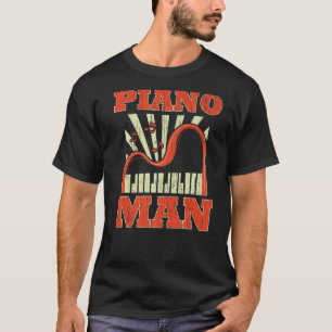 Mens Piano Man Musical Instrument Musician Istrume T-Shirt
