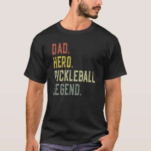 Mens Pickleball Dad Hero Pickleball Legend Vintag T-Shirt