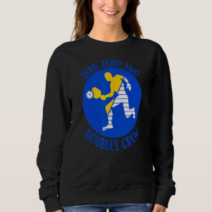 Mens Pickleball For Men Zero Zero Two Doubles Cre Sweatshirt