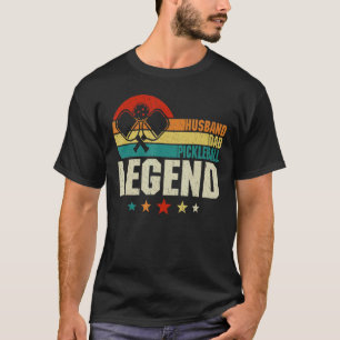 Mens Pickleball  Husband Dad Legend Vintage Father T-Shirt