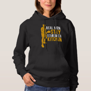 Mens Pickleball Player Real Men Stay Out Of The Hoodie