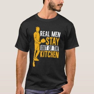 Mens Pickleball Player   Real Men Stay Out Of The  T-Shirt