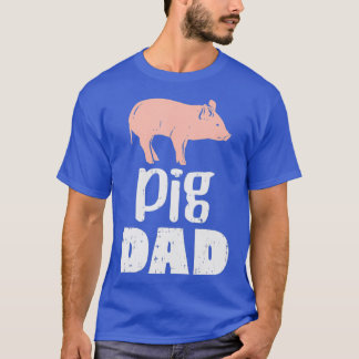 Mens Pig Dad Farm Animal Country Farming Farmer T-Shirt