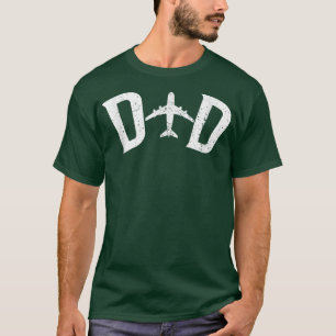 Mens Pilot Dad Aeroplane Couple Family Father Matc T-Shirt