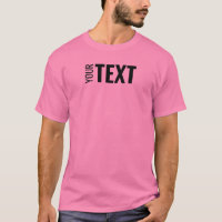 Mens Pink T Shirt Modern Elegant Template