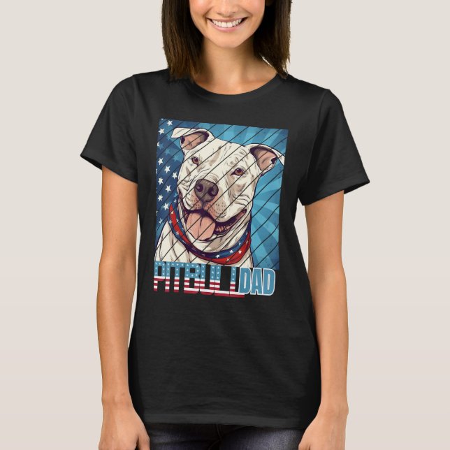 Mens Pit bull pitbul Dad For Men T-Shirt (Front)