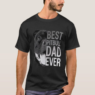 Mens Pitbull Dad   Dog T-Shirt