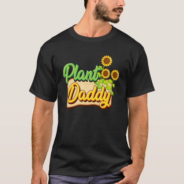 Mens Plant Daddy Gardening T-Shirt (Front)