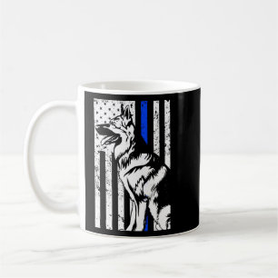 Mens Police Officer Dog K9 T-shirt Coffee Mug