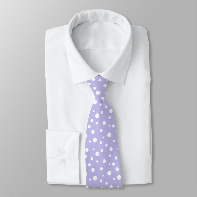 Men's Polka Dots Tie (Tied)