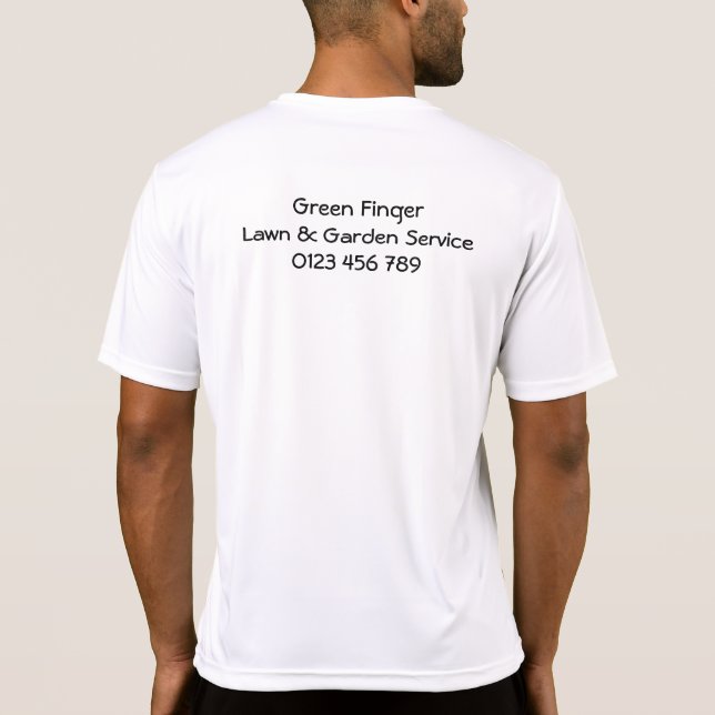 Men's Polo Shirt - Lawn and Garden (Back)