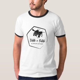 Men's polo shirt with our yellow bee logo