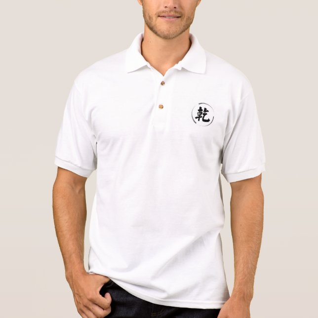 men's Polo style shirt with  creativepower symbol (Front)