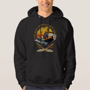 Mens Pontoon Boat Pirate Captain Costume Pontoon Hoodie