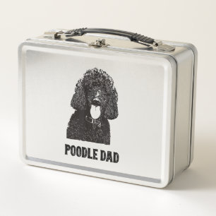 Mens Poodle Dad - Standard Poodle Dad Metal Lunch Box
