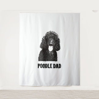 Mens Poodle Dad - Standard Poodle Dad Tapestry
