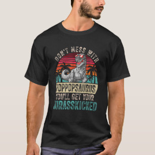 Mens Pop Pop Dinosaurs Retro Dad Father's Day Clo T-Shirt