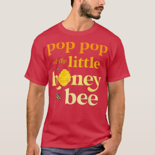 Mens Pop Pop Little Honey Bee Birthday Gender Reve T-Shirt