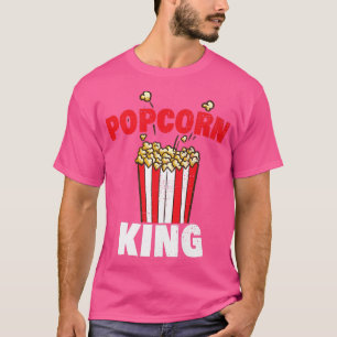Mens Popcorn King Cinema Lover Movie Night59 T-Shirt