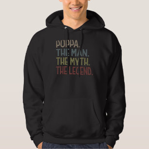 Mens Poppa Man Myth Legend For Men Father's Day Po Hoodie