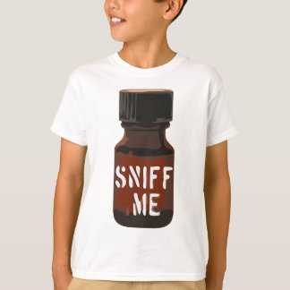 Mens Poppers Sniff Me Brown Bottle Amyl Pig Gay Me T-Shirt