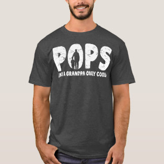 Mens Pops Like A Grandpa Only Cooler Vintage T-Shirt