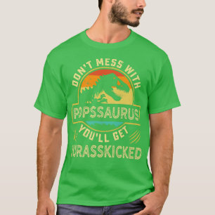 Mens Pops T Re Saurus Papasaurus Dinosaurs Men Fat T-Shirt