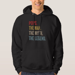Mens Pops The Man The Myth The Legend Father's Day Hoodie