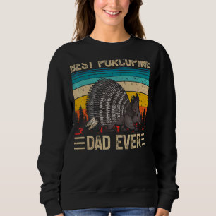 Mens Porcupine Vintage  Best Porcupine Dad Ever Fa Sweatshirt