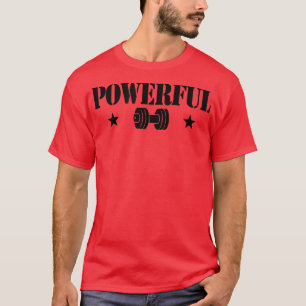 Mens POWERFUL Gym Fitness Workout Bodybuilding Mot T-Shirt