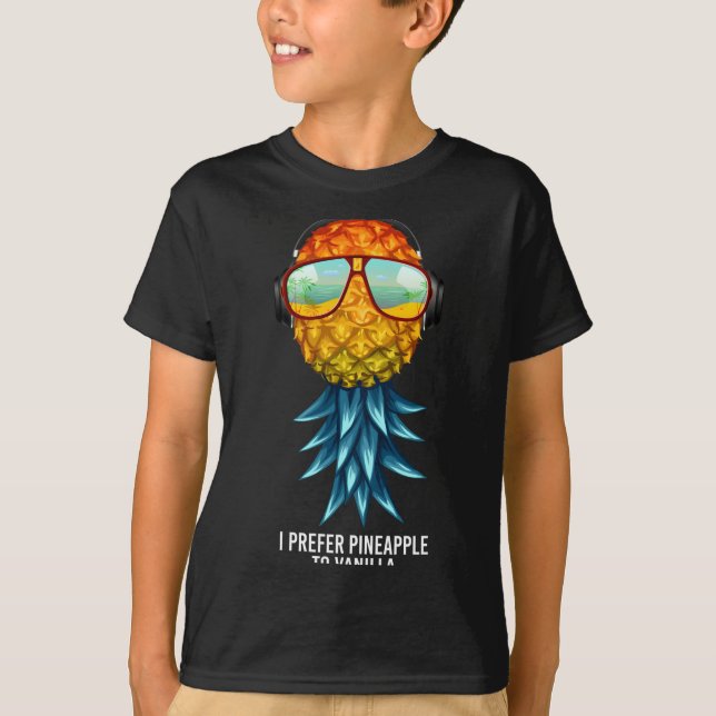 Mens prefer pineapple to vanilla upside down T-Shirt (Front)