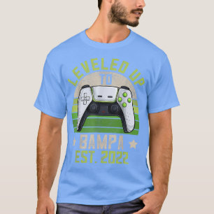 Mens Pregnancy Announcement Grandpa s, Levelled Up T-Shirt