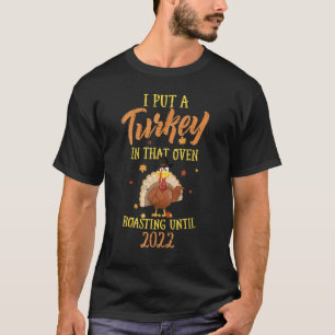 Mens Pregnancy Announcement Turkey Baby Thanksgivi T-Shirt