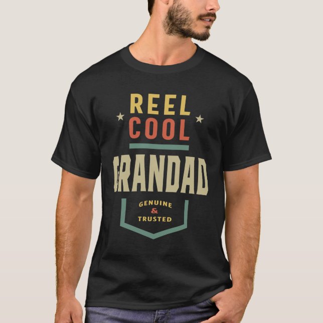 Mens Product Reel Cool Grandad Fishing Gift T-Shirt (Front)