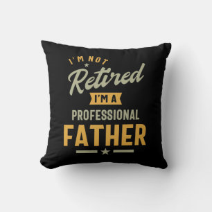 Mens Professional Father Retired Cushion