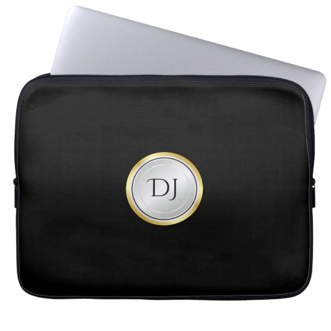 Men's Professional Look with Monogram Laptop Sleeve (Front)