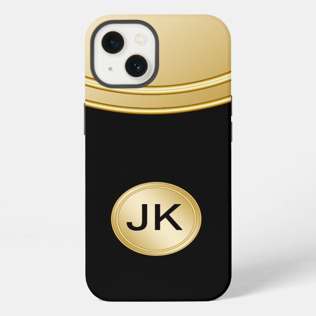 Mens Professional Monogram iPhone Case (Back)