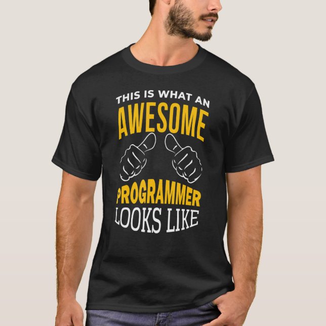 Mens Programmer Software Developer Computer Engine T-Shirt (Front)