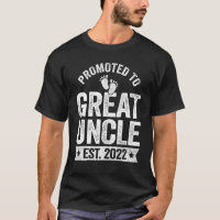 Mens Promoted Great Uncle Shirt, Pregnancy Announc