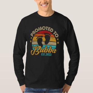 Mens Promoted to Bubba 2023 Father's Day First Ti T-Shirt