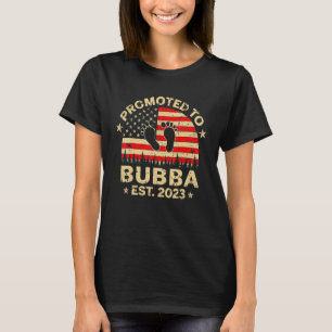 Mens Promoted To Bubba 2023 First Time Fathers Day T-Shirt